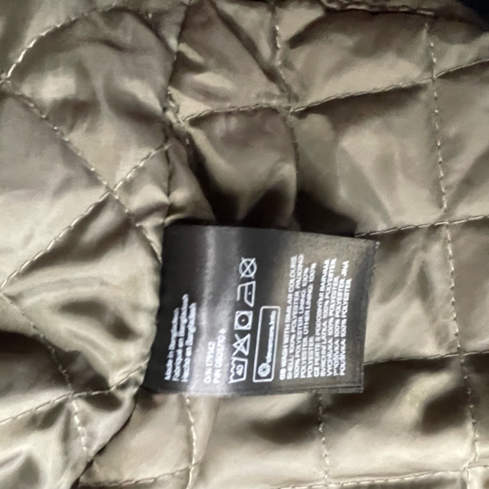 Girls H&M Olive Green Hooded Winter Jacket 3-4 years - Picture 8 of 8
